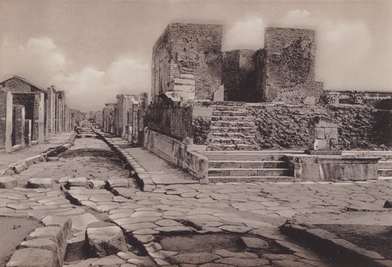 Empio Della Fortuna, Temple of Fortune (s/h-bilde) av Italian Photographer