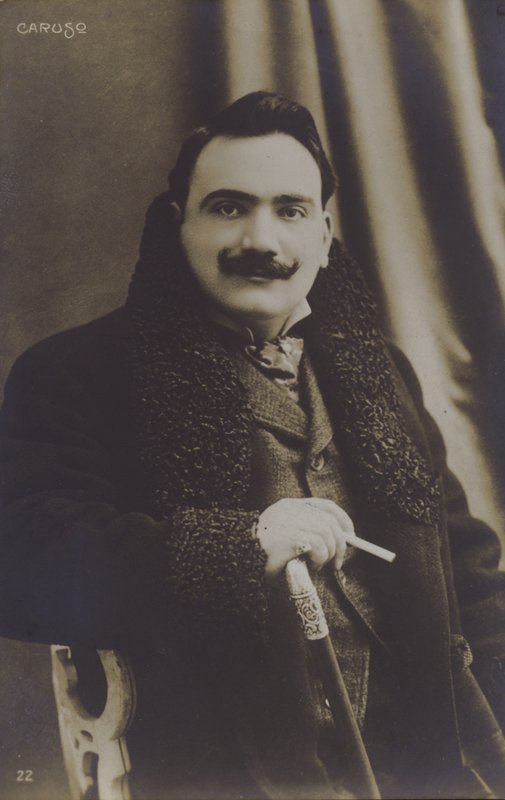 Enrico Caruso , italiensk operasanger (s/hvitt bilde) av Italian Photographer