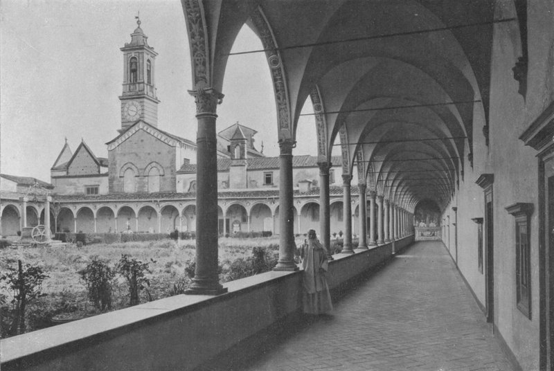 Firenze, Omgivelser, Certosa, Det store klosteret (s/h foto) av Italian Photographer