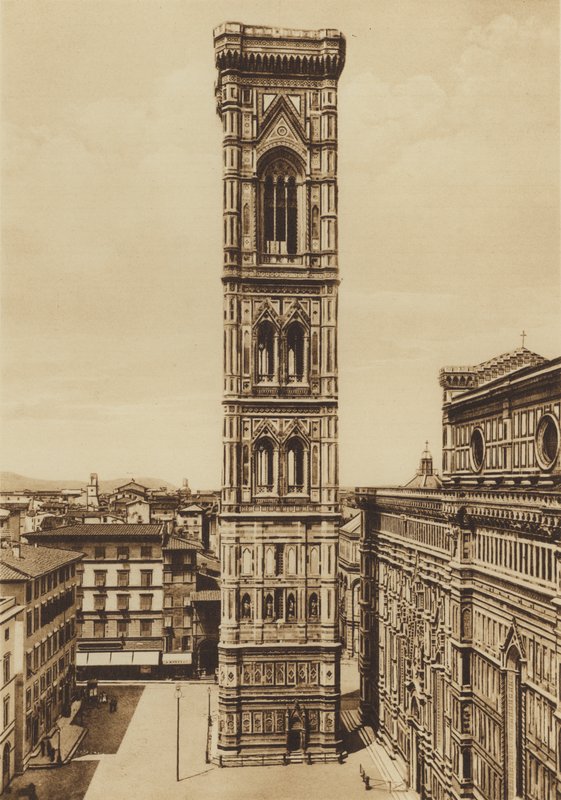 Firenze / Firenze: Cathedral, The Campanile, Giotto (s/h foto) av Italian Photographer