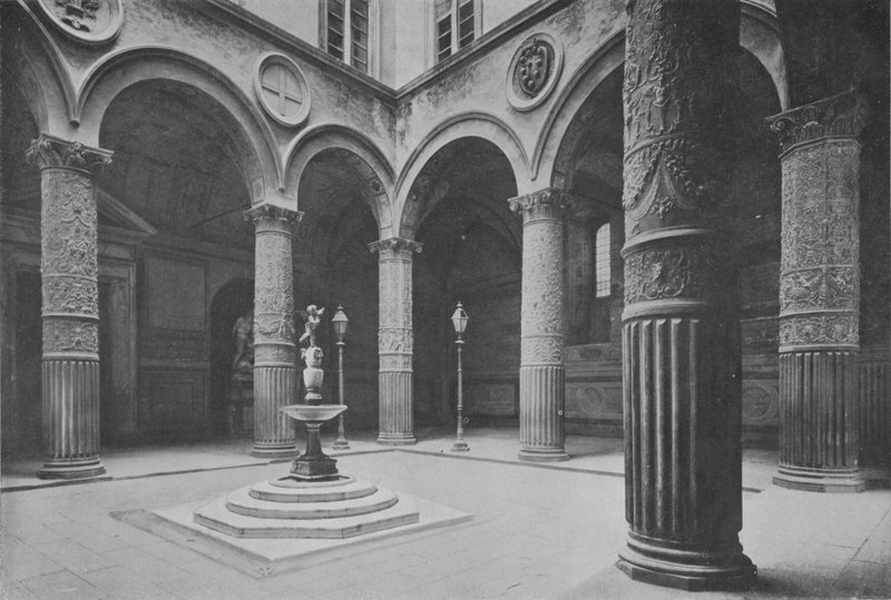 Firenze, Palazzo Vecchio, The Cortil (s/h-bilde) av Italian Photographer