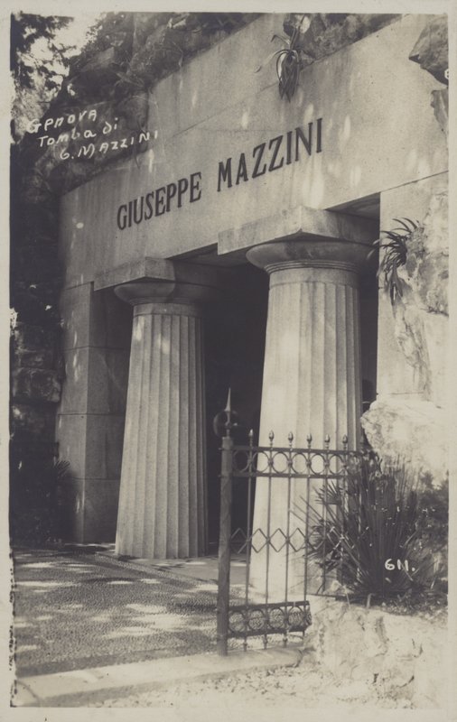 Genova, graven til Giuseppe Mazzini (s/hvitt-bilde) av Italian Photographer