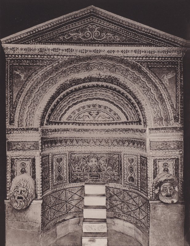 Grande Fontana, Great Fountain (s/hvitt bilde) av Italian Photographer