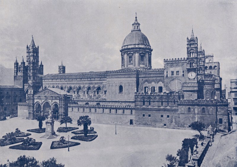Italia: Palermo, katedralen (s/hvitt bilde) av Italian Photographer