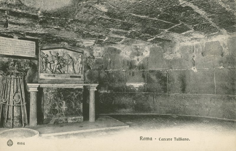 Mamertine fengsel, Roma (s/hvitt bilde) av Italian Photographer