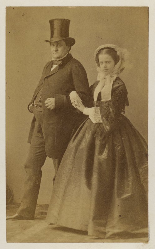 Maria Pia av Savoy, datter av kong Victor Emmanuel II av Italia og dronningkonsort av kong Luis I av Portugal (s/hv-bilde) av Italian Photographer