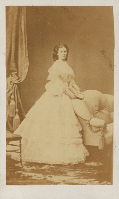 Maria Sophie av Bayern, dronningkonsort av Francis II, kongen av de to Siciliene (s/hvitt-bilde) av Italian Photographer