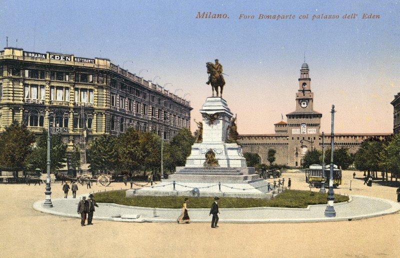 Milano, Italia, Foro Bonaparte, Palazzo Dell Eden av Italian Photographer