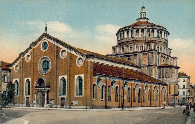 Milano: Church of S Maria della Grazie (fargebilde) av Italian Photographer