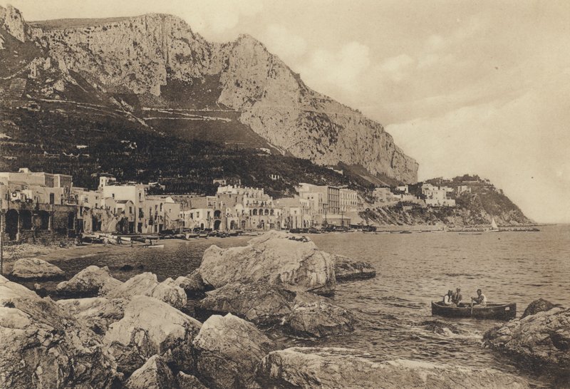Napoli: Capri, Marina Grande (s/hvitt bilde) av Italian Photographer