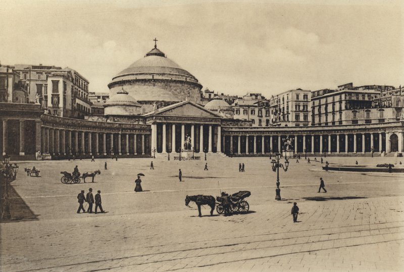 Napoli: Church of S Francesco Di Paola (s/h foto) av Italian Photographer