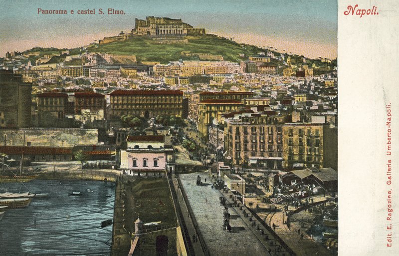 Napoli, Italia, Panorama, Castel S Elmo av Italian Photographer