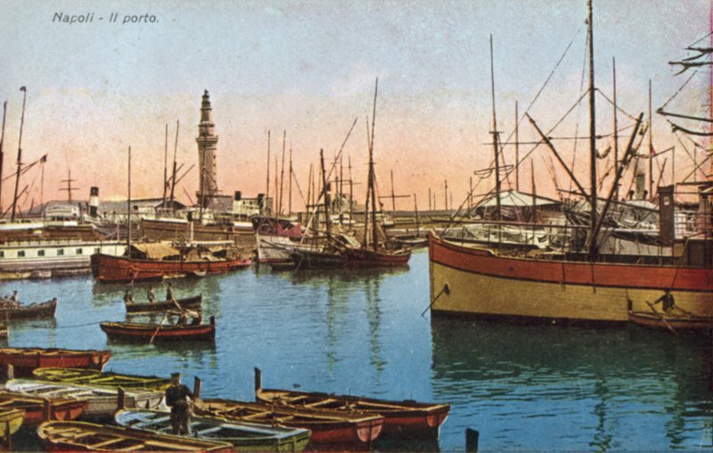 Napoli, Italia, Havnen av Italian Photographer