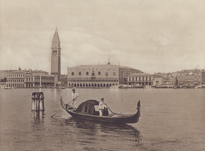 Panorama E Gondola (s/hvitt bilde) av Italian Photographer