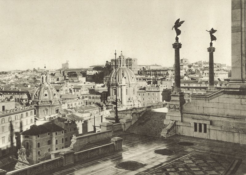 Panorama fra monumentet til Victor Emanuel av Italian Photographer