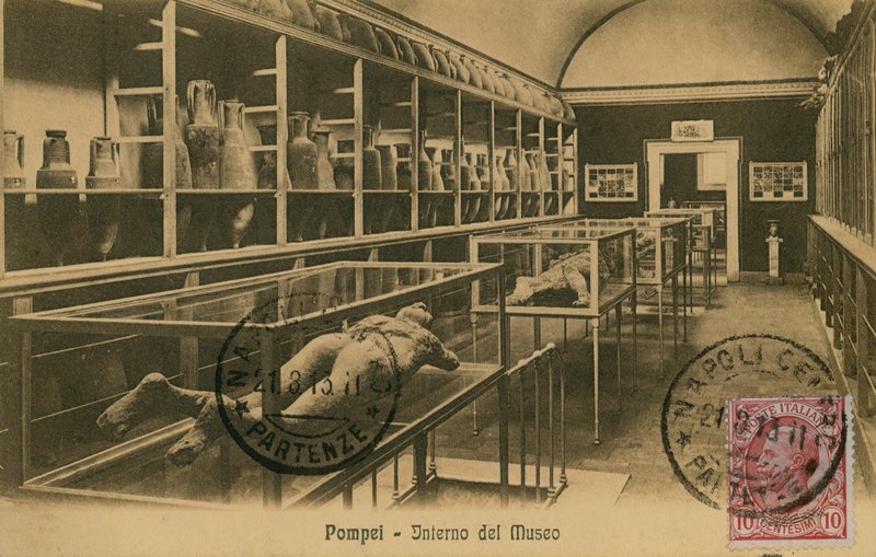 Pompei, interiøret i museet av Italian Photographer