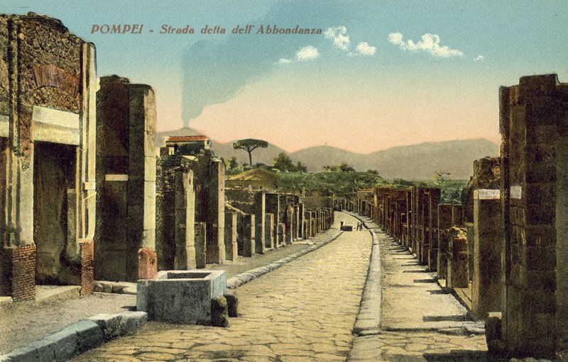 Pompeii, Italia, gate kalt Dell Abbondanza av Italian Photographer