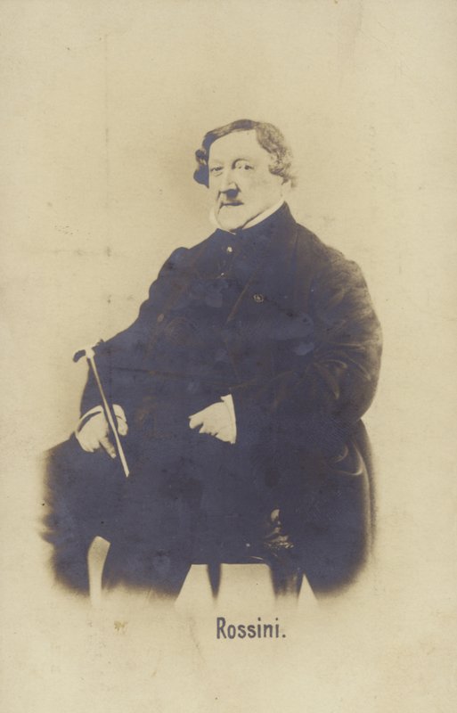 Portrett av Gioachino Rossini av Italian Photographer