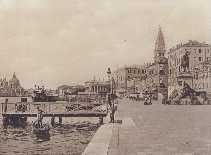 Riva Degli Schiavoni (s/h-bilde) av Italian Photographer