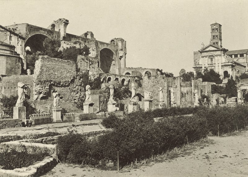 Forum Romanum, Basilica of Constantine, Temple of Romulus og House of the Vestal Virgins av Italian Photographer