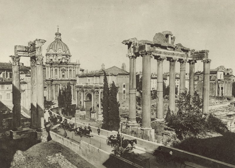 Forum Romanum med de nye utgravningene av Italian Photographer