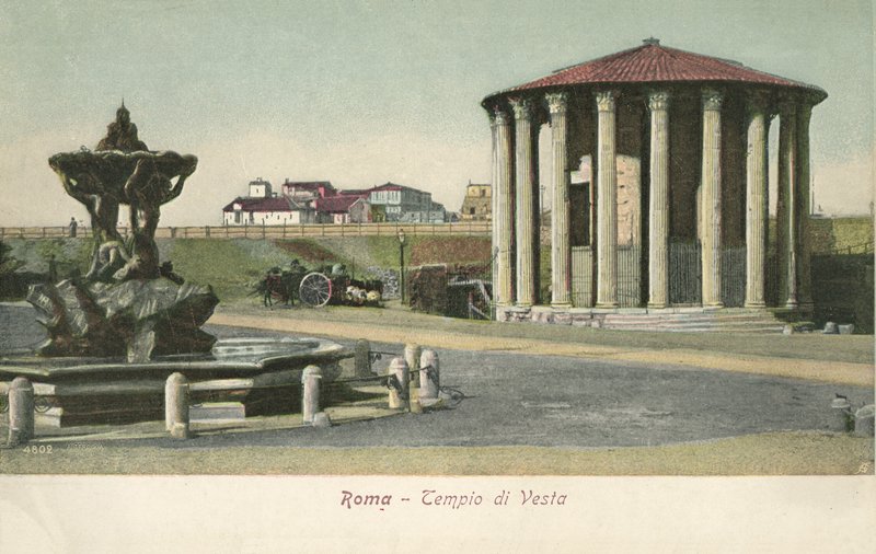 Roma, Italia, Vesta-tempelet av Italian Photographer