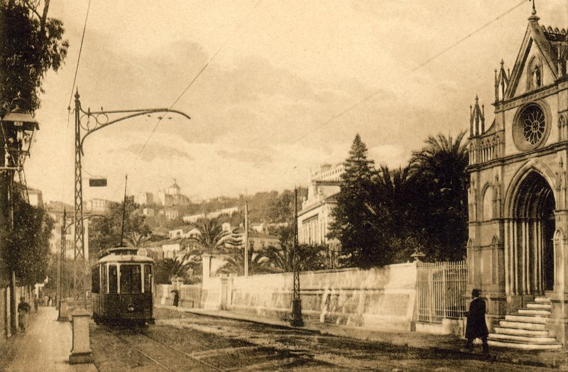 Sanremo, Corso Cavallotti (s/h-bilde) av Italian Photographer