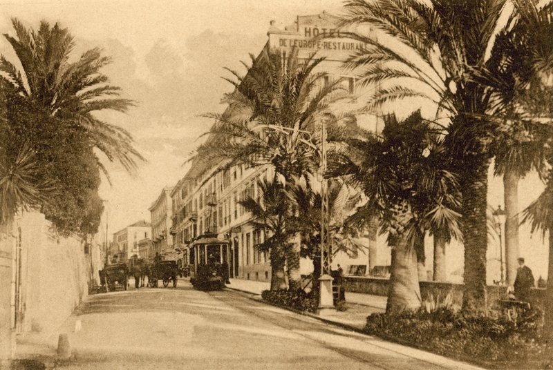 San Remo, Corso Imperatrice (s/h-bilde) av Italian Photographer