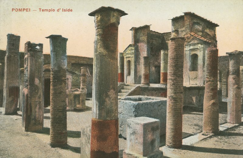 Temple of Isis, Pompeii (fargebilde) av Italian Photographer