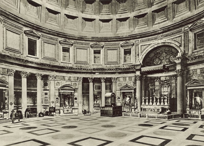 Pantheon, inne av Italian Photographer