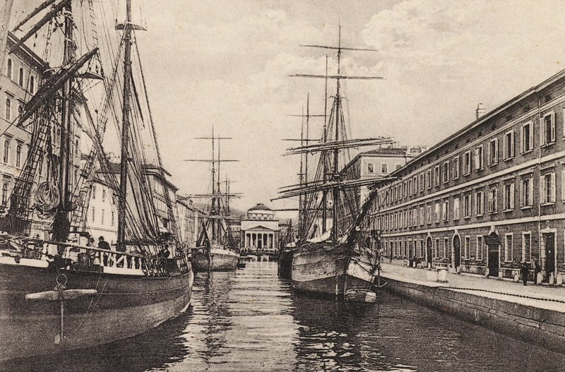 Trieste: Canal Grande (s/h-bilde) av Italian Photographer