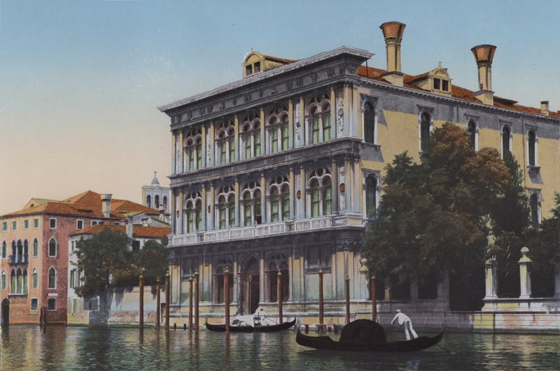 Venezia, Grand Canal, Palazzo Vendramin (farget bilde) av Italian Photographer