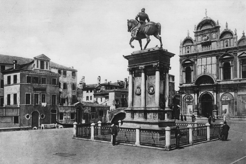 Venezia, Colleoni-monumentet (s/h-bilde) av Italian Photographer