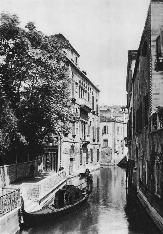 Venezia, Palazzo Van-Axel (s/hvitt-bilde) av Italian Photographer