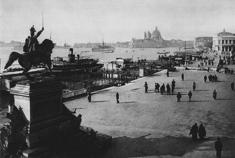 Venezia, Riva degli Schiavoni (s/h-bilde) av Italian Photographer