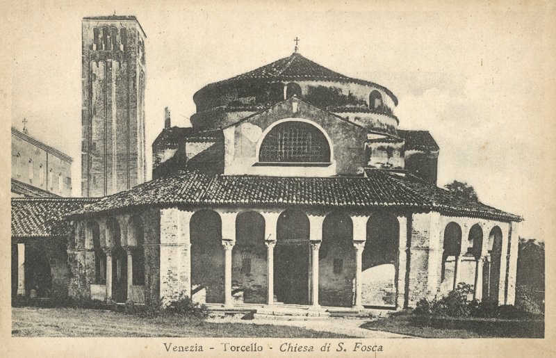 Venezia, Torcello, S Fosca-kirken av Italian Photographer