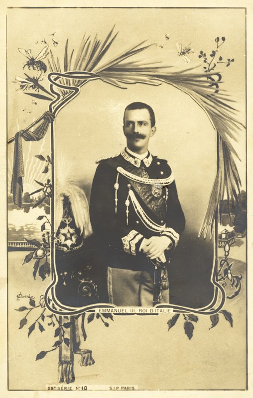Victor Emmanuel III, konge av Italia av Italian Photographer