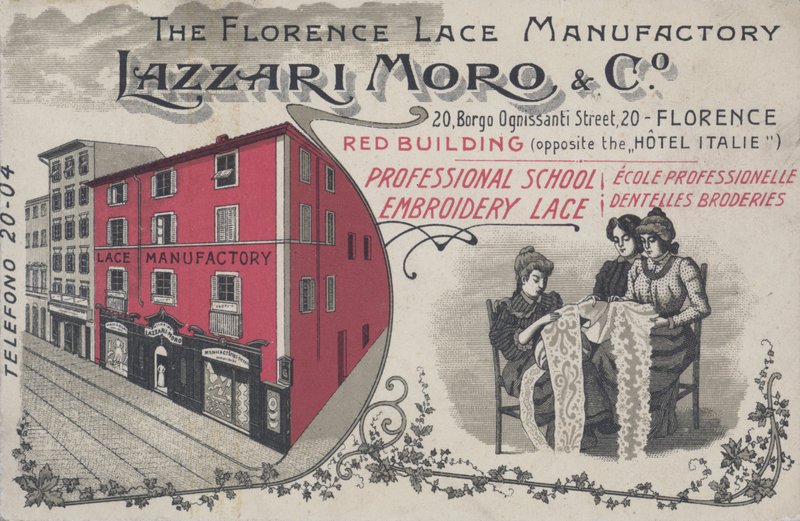 Annonse for Lazzari Moro & Co blonder, Firenze; Italia (farge litho) av Italian School