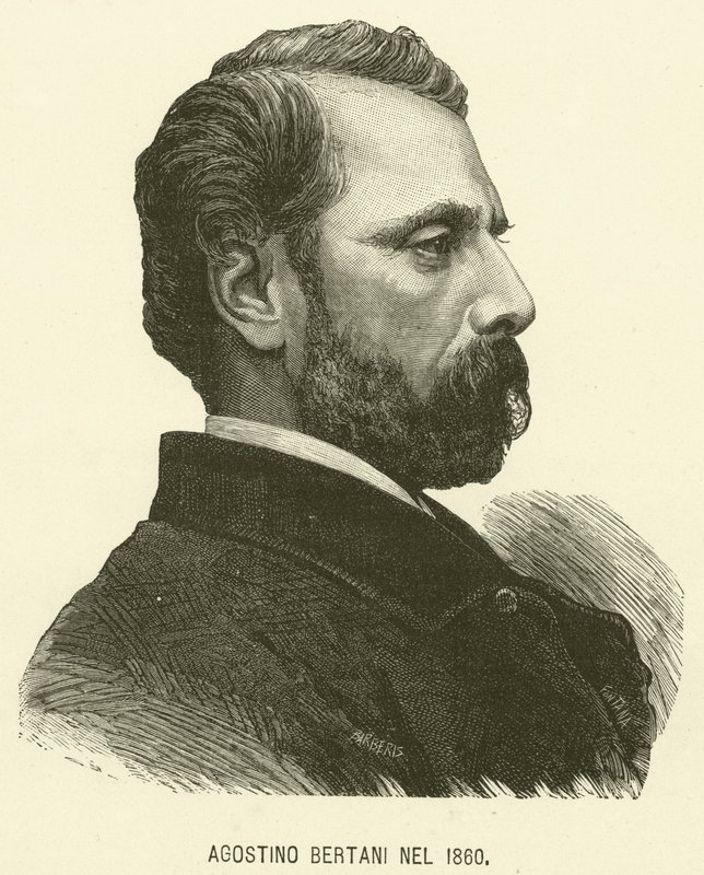 Agostino Bertani i 1860 (gravering) av Italian School