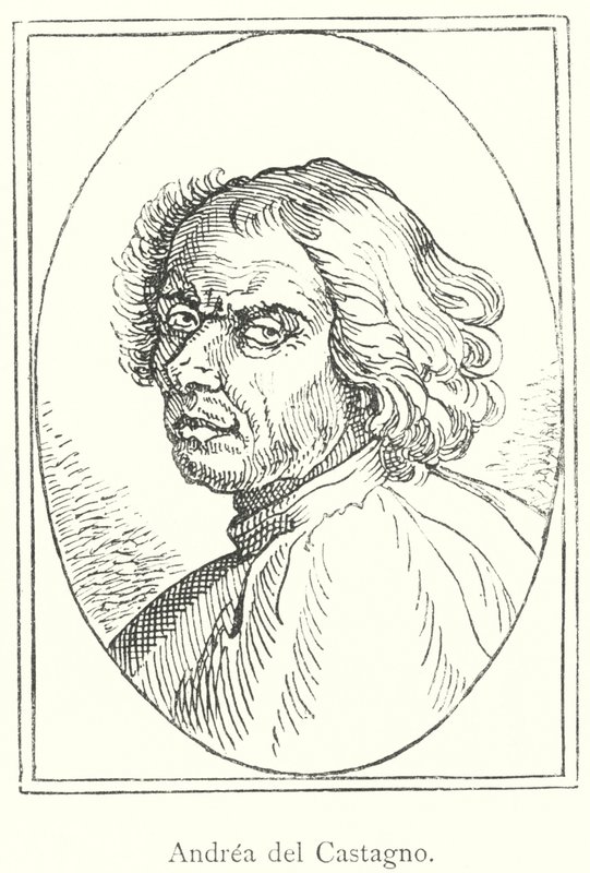 Andrea del Castagno (gravering) av Italian School