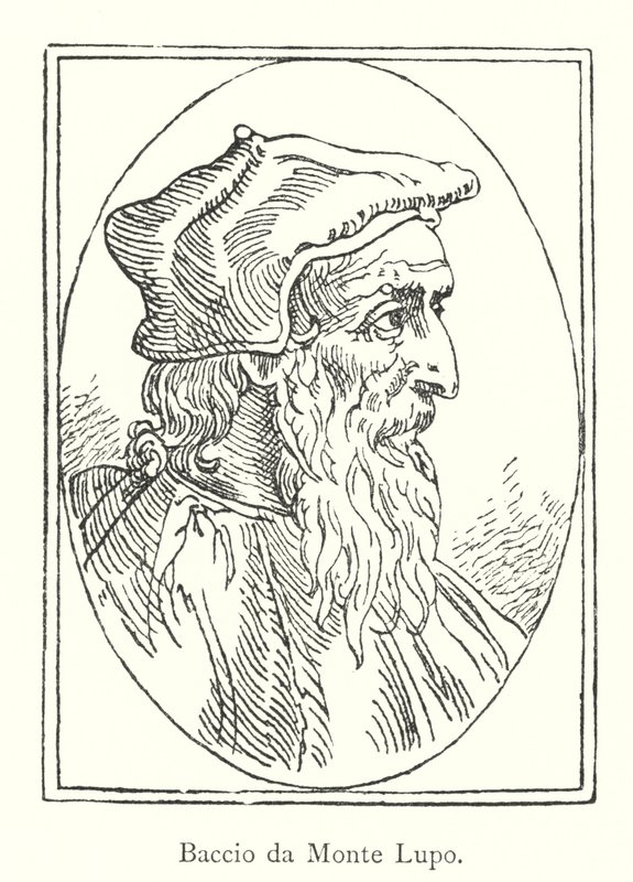 Baccio da Monte Lupo (engraving) av Italian School