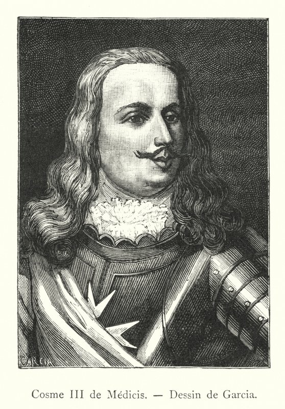 Cosme III de Medici, Dessin de Garcia (gravering) av Italian School