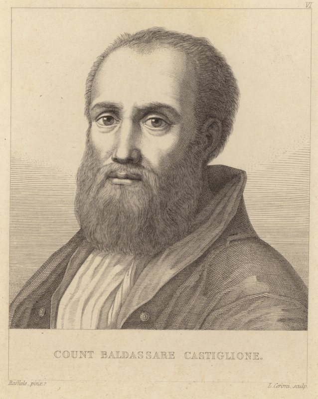 Grev Baldassare Castiglione (1478–1529) av Italian School