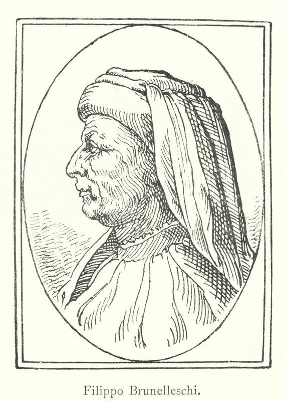 Filippo Brunelleschi (gravering) av Italian School