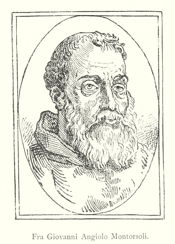 Fra Giovanni Angiolo Montorsoli (gravering) av Italian School