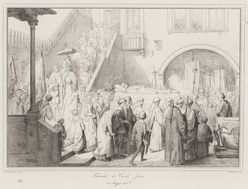 Begravelse av Carlo Zeno av Italian School