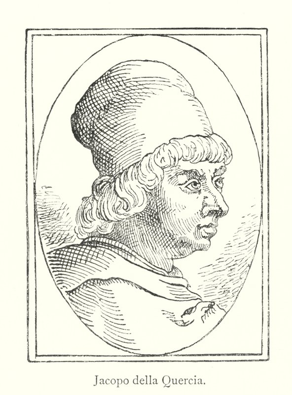 Jacopo della Quercia (gravering) av Italian School