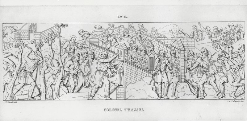 Trajans søyle, Trajans søyle (gravering) av Italian School