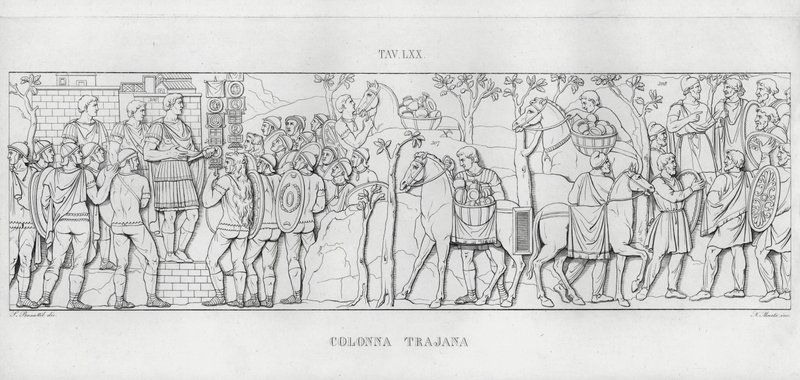 Trajans søyle, Trajans søyle (gravering) av Italian School