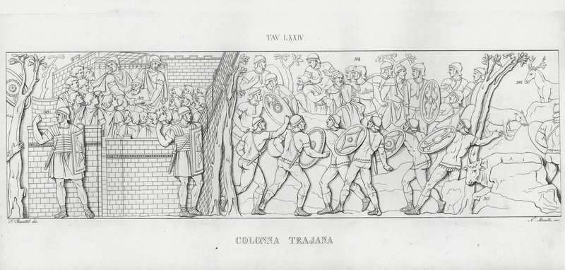Trajans søyle, Trajans søyle (gravering) av Italian School